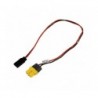 Cable de carga XT60 hembra servo jack JR/UNI (30cm)