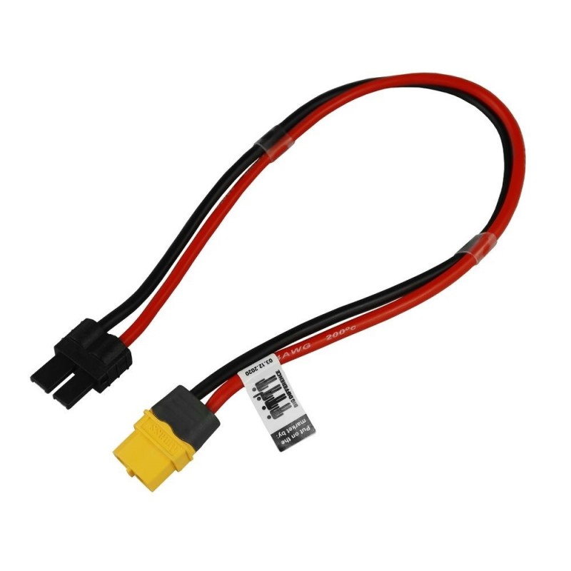 Cable de carga XT60 hembra TRAXXAS macho (30cm)