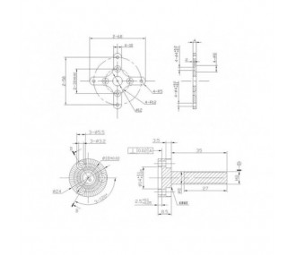 Brushless motor DM3625 (257g, 650kv, 850W) Pro-Tronik