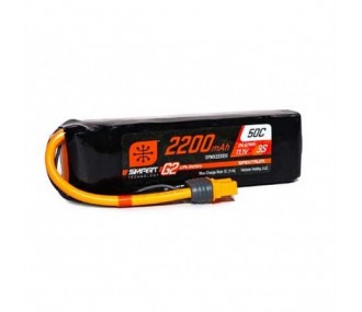 Smart G2 Lipo 3S 11.1V 2200mAh 50C IC3 Spektrum battery
