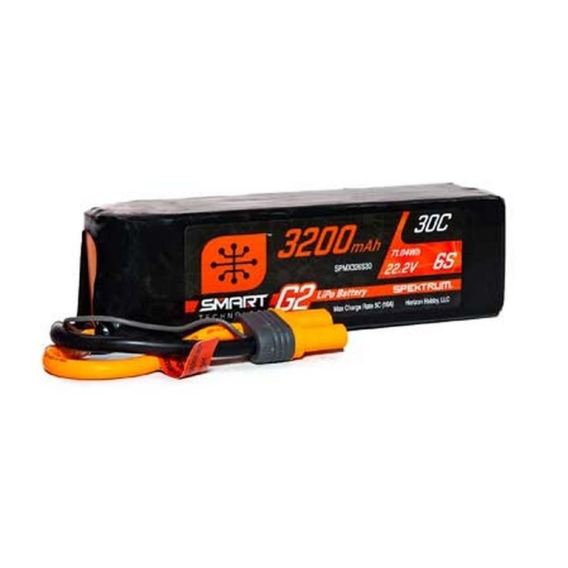 Smart G2 Lipo 6S 22.2V 3200mAh 50C IC5 Spektrum Battery