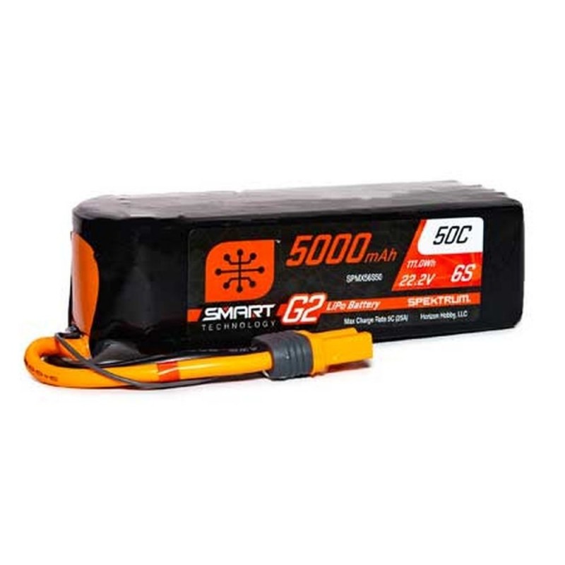 Smart G2 Lipo 6S 22.2V 5000mAh 50C IC5 Batteria Spektrum