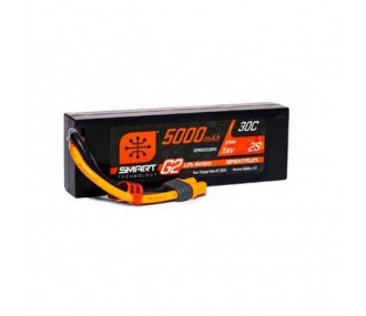 Smart G2 Lipo 2S 7.4V 5000mAh 30C Custodia rigida IC3 Batteria Spektrum