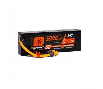 Smart G2 Lipo 2S 7.4V 5000mAh 30C Custodia rigida IC5 Batteria Spektrum