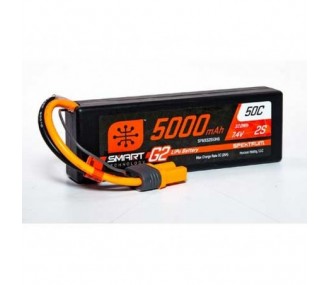 Batería Smart G2 Lipo 2S 7.4V 5000mAh 50C Hard Case IC5 Spektrum