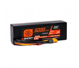 Smart G2 Lipo 3S 11.1V 5000mAh 30C Custodia rigida IC3 Batteria Spektrum