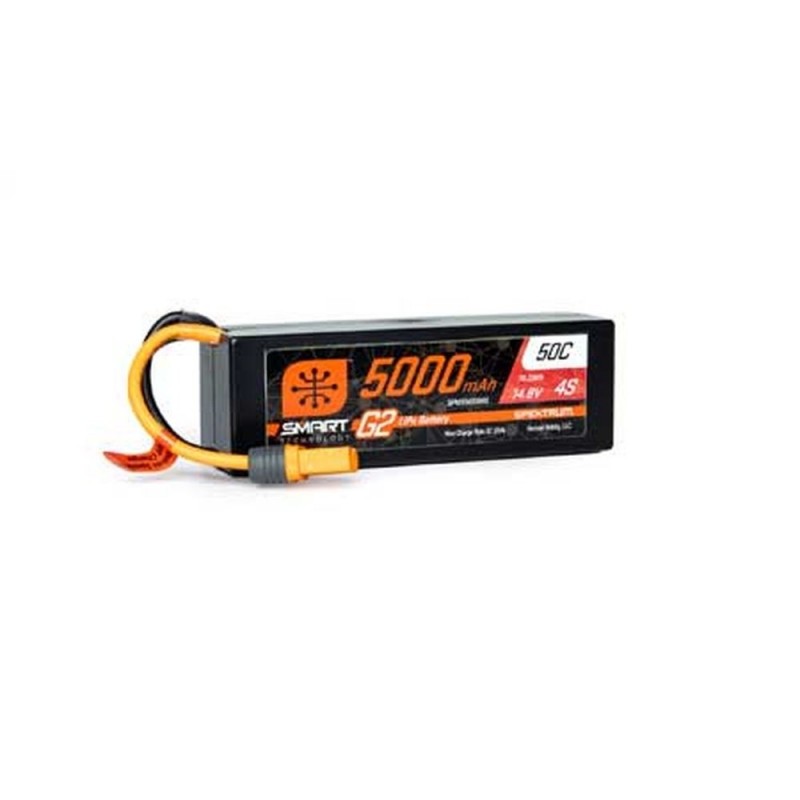 Batería Smart G2 Lipo 4S 14.8V 5000mAh 50C Hard Case IC5 Spektrum