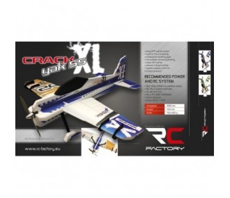 RC Plane Factory Crack Yak XL Blu-Oro circa 1,00m