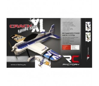 RC Plane Factory Crack Yak XL Blue-Gold approx. 1.00m