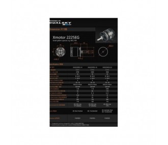 Motore Dualsky XM2225EG-14 (32g, 2700kV, 200W)