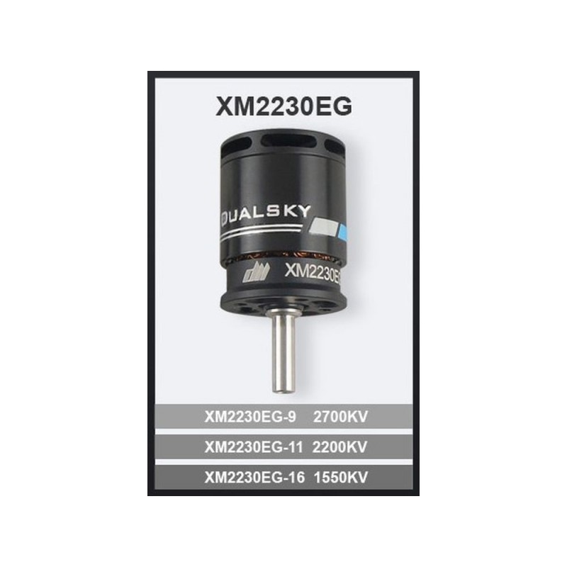 Dualsky XM2230EG-11 motor (42g, 2200kV, 252W)