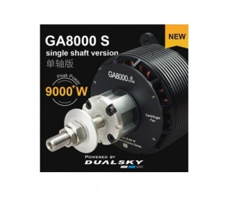 Dualsky GA8000.9S Motor - Single Shaft Edition (1140g, 140kV, 4000W)