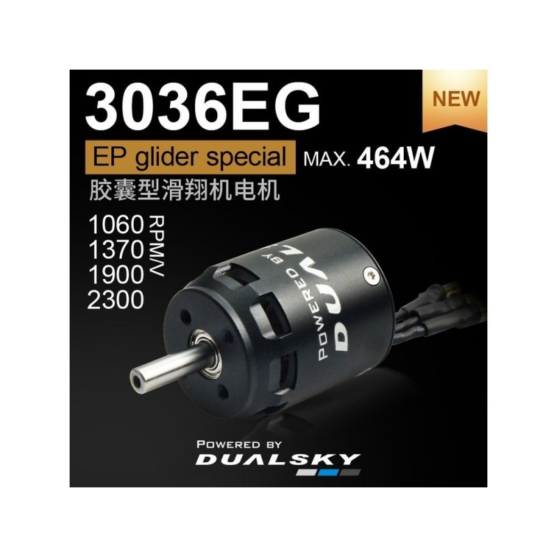 Moteur Dualsky XM3036EG-14 (89g, 1060kV, 464W)