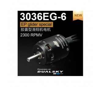 Moteur Dualsky XM3036EG-6 SE (89g, 2300kV, 400W)