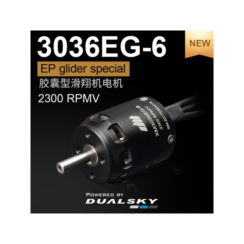 Dualsky XM3036EG-6 SE motor (89g, 2300kV, 400W)