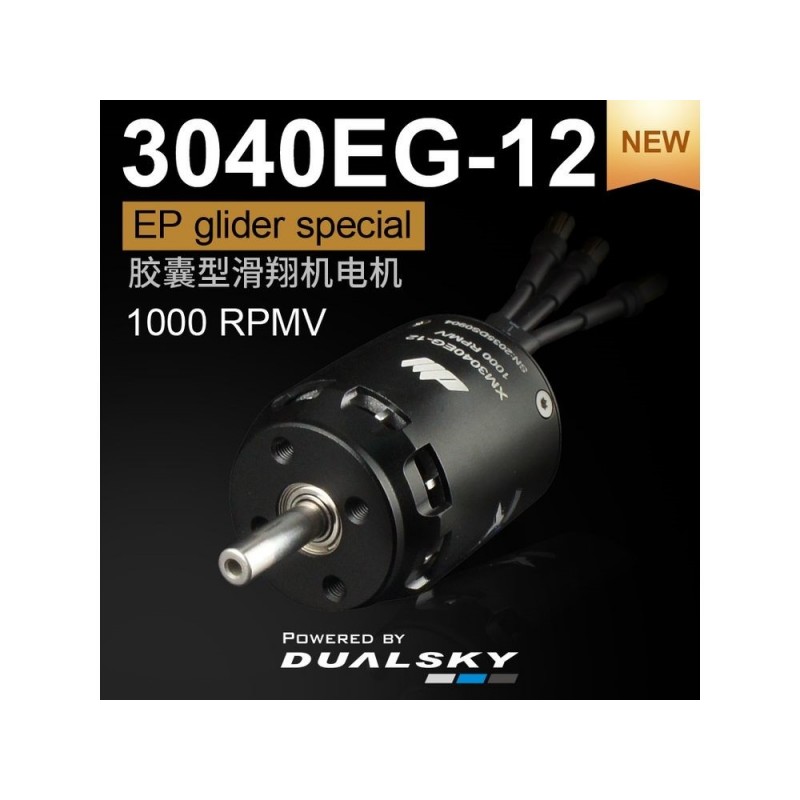 Moteur Dualsky XM3040EG-12 (104g, 1000kV, 560W)