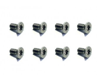 Set of 8 screws for radio backplane JETI DS14/16/24