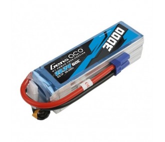 Gens ace lipo 6S 22.2V 3000mAh 60C batería zócalo EC5