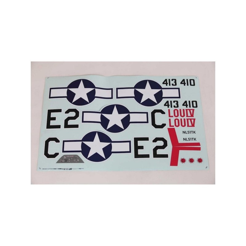 Set di decalcomanie: P-51D 1,5m E-FLITE