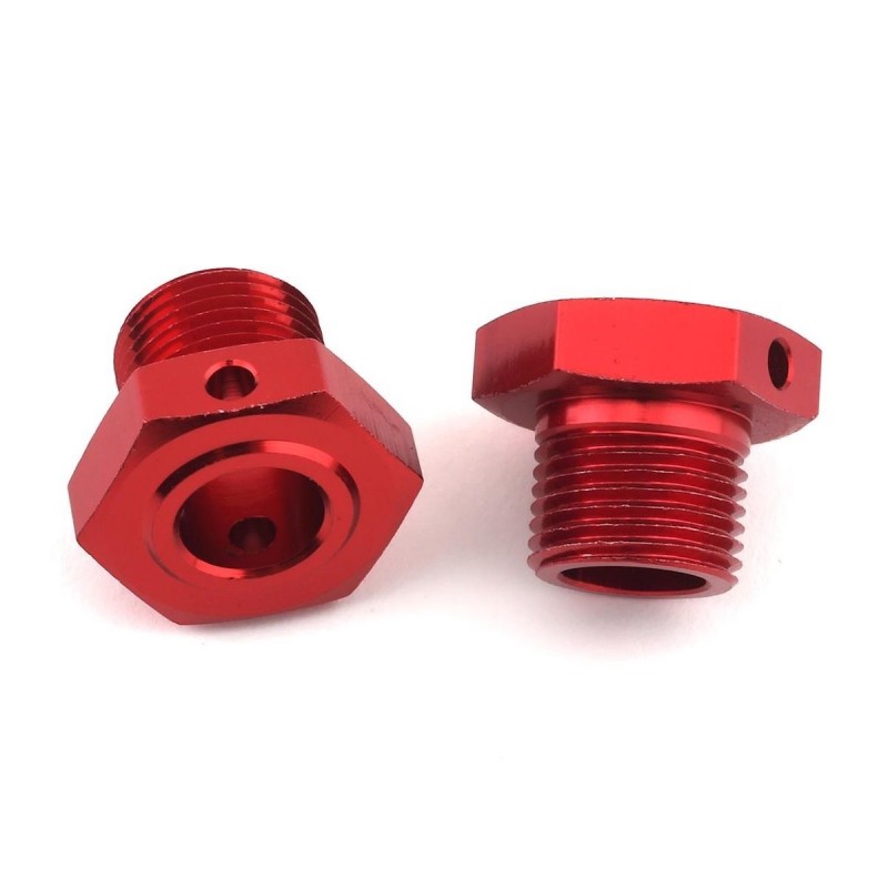 ARRMA Rueda Aluminio Hex 17mm 14.6mm Espesor Rojo (2) - ARA311035