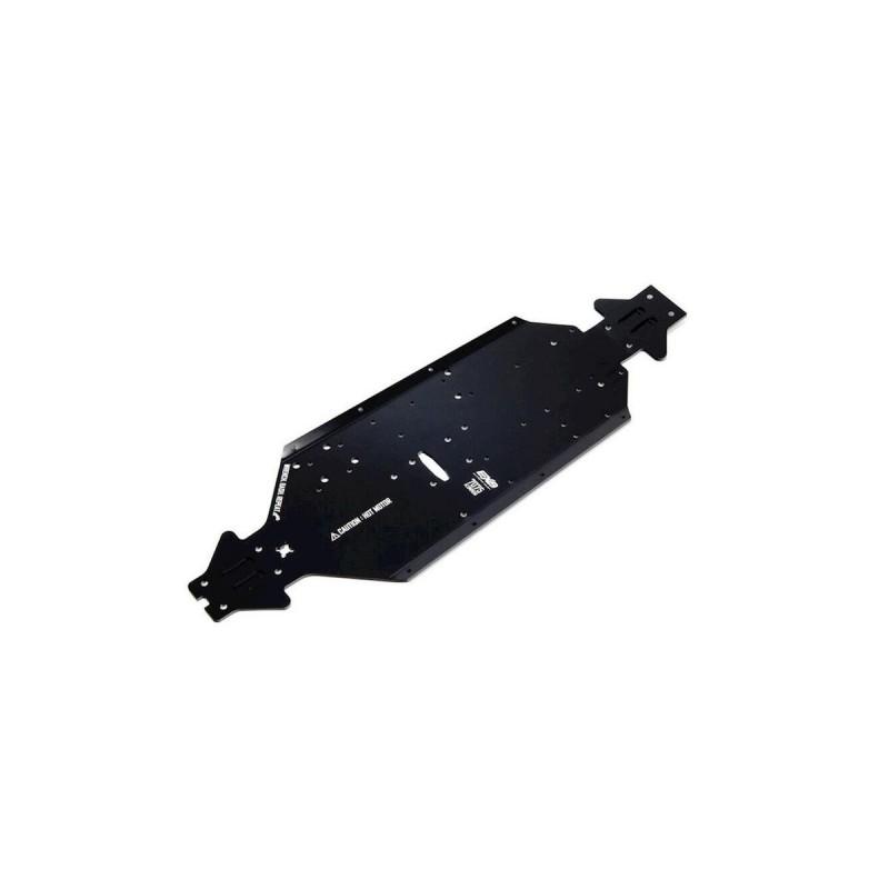 ARRMA Aluminum Chassis CNC 7075 T6 SWB Black - ARA320572