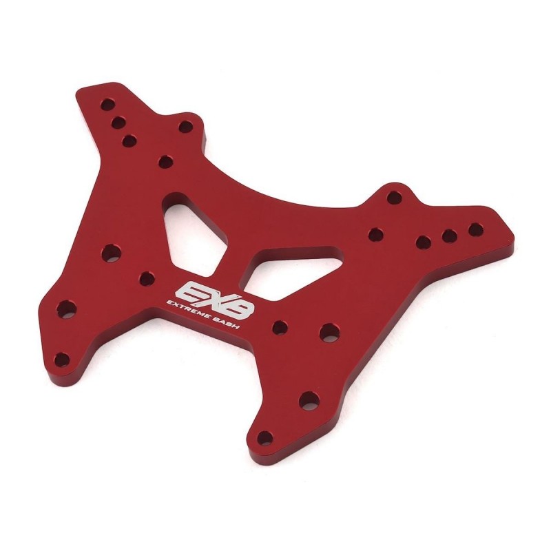 ARRMA Torre ammortizzatore anteriore CNC 7075 T6 Alluminio L Rosso - ARA320577