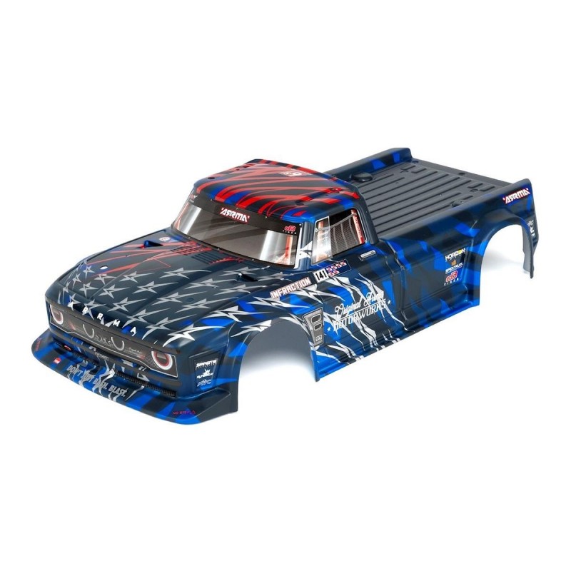 ARRMA INFRACTION 6S BLX Painted Body Blue/Red - ARA410005