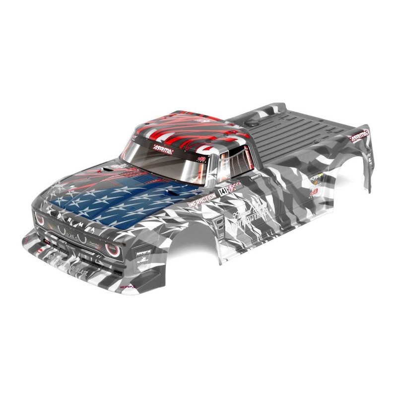 ARRMA INFRACTION 6S BLX Painted Body Silver/Red - ARA410006