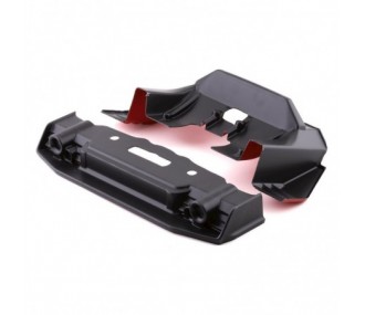 ARRMA FELONY Painted Splitter And Diffuser Black/Red - ARA410008