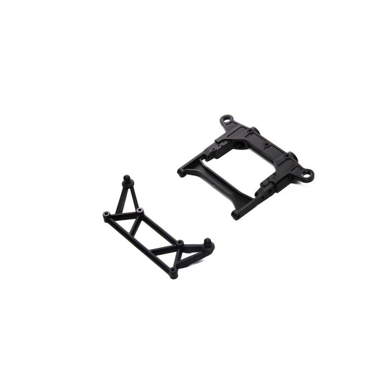 AXIAL Soporte trasero del chasis/Montaje del cuerpo del parachoques: SCX10III - AXI231024