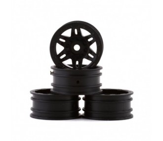 AXIAL 1.0 Rockster Wheels Black (4pcs): SCX24 - AXI40002