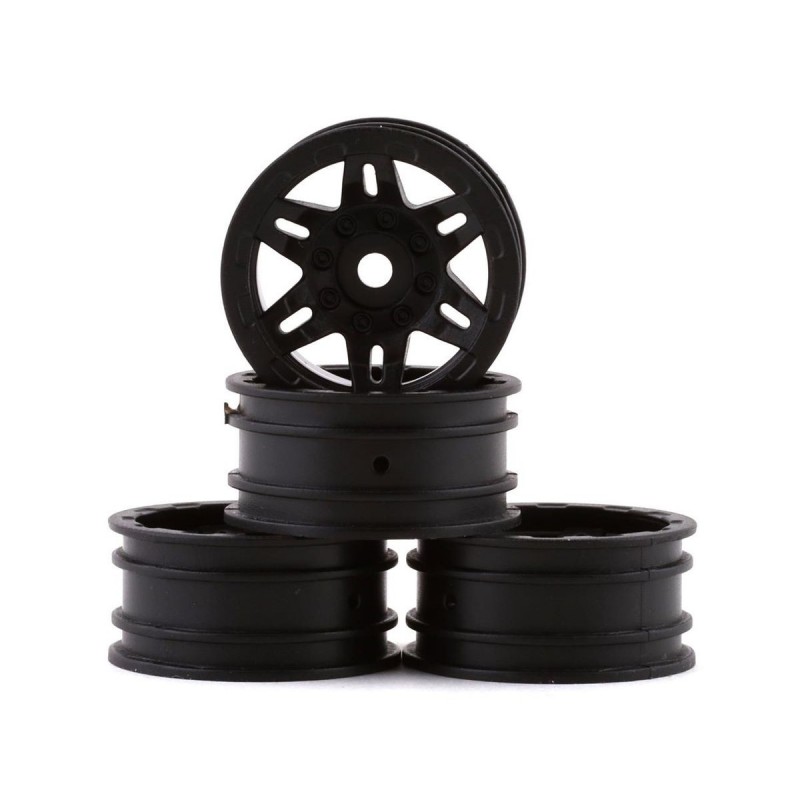 AXIAL 1.0 Rockster Wheels Black (4pcs): SCX24 - AXI40002