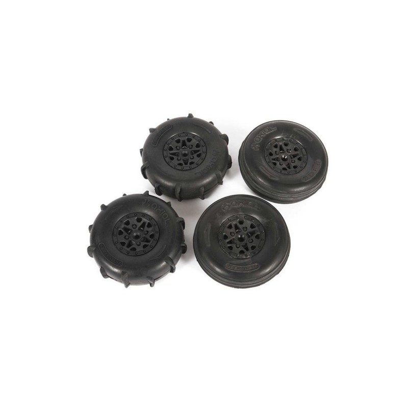 AXIAL ST28 Razor FR / Paddle RR Tire Set : Yeti Jr. - AXI41000