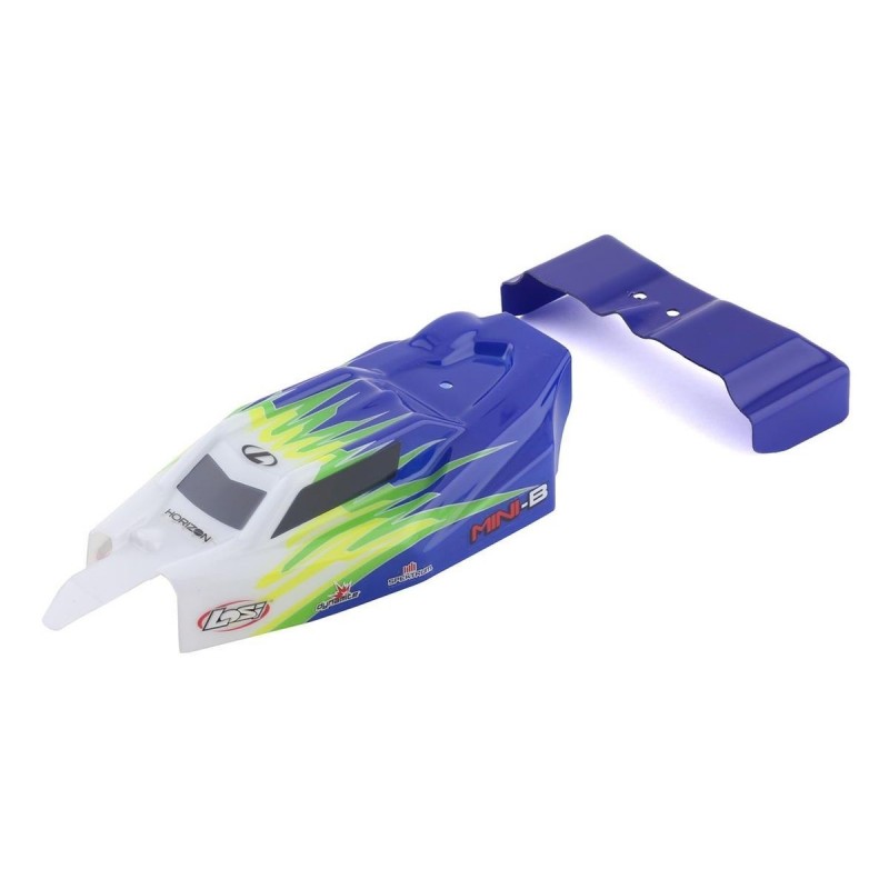 LOS210019 - LOS210019 - Body, Wing, Blue/White: Mini-B Losi