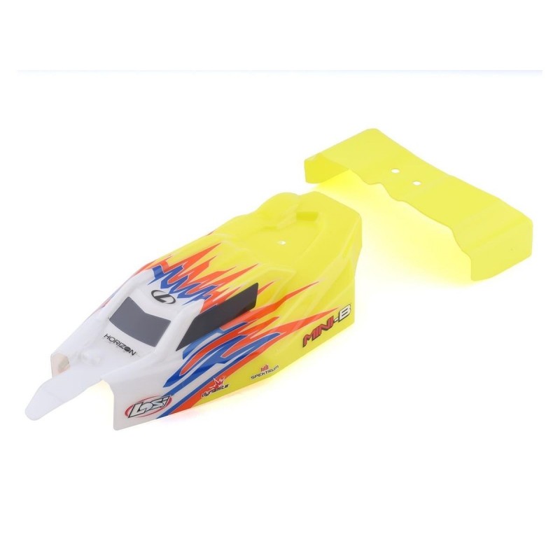 LOS210023 - LOS210023 - Body, Wing, Yellow/White: Mini-B Losi Losi