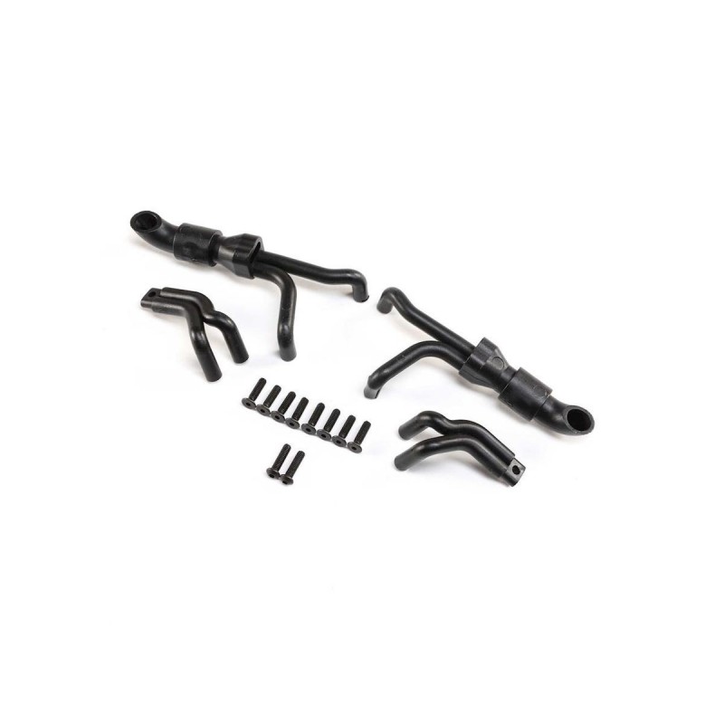 LOS241035 - LOS241035 - 4n1 Collective Headers, Silber: LMT Losi Losi