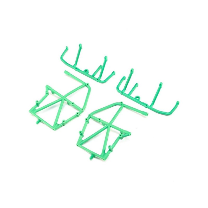 LOS241039 - LOS241039 - Side Cage and Lower Bar, Green: LMT Losi