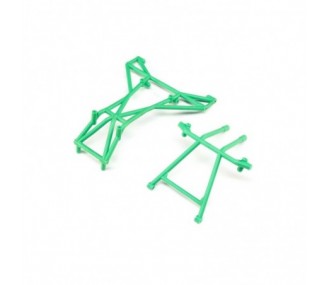 LOS241041 - LOS241041 - Top and Upper Cage Bars, Green: LMT Losi Losi