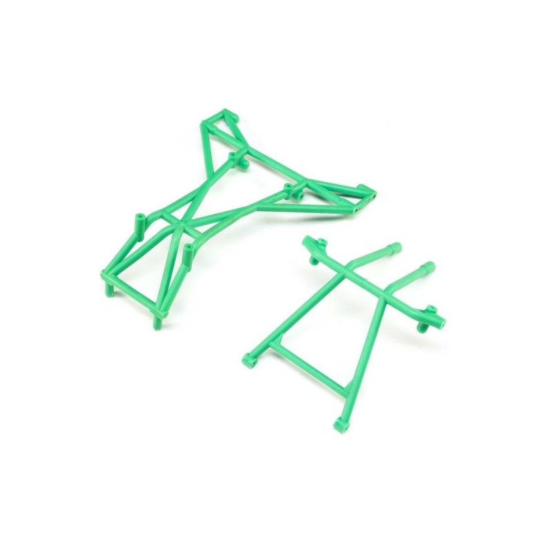 LOS241041 - LOS241041 - Top and Upper Cage Bars, Green: LMT Losi Losi