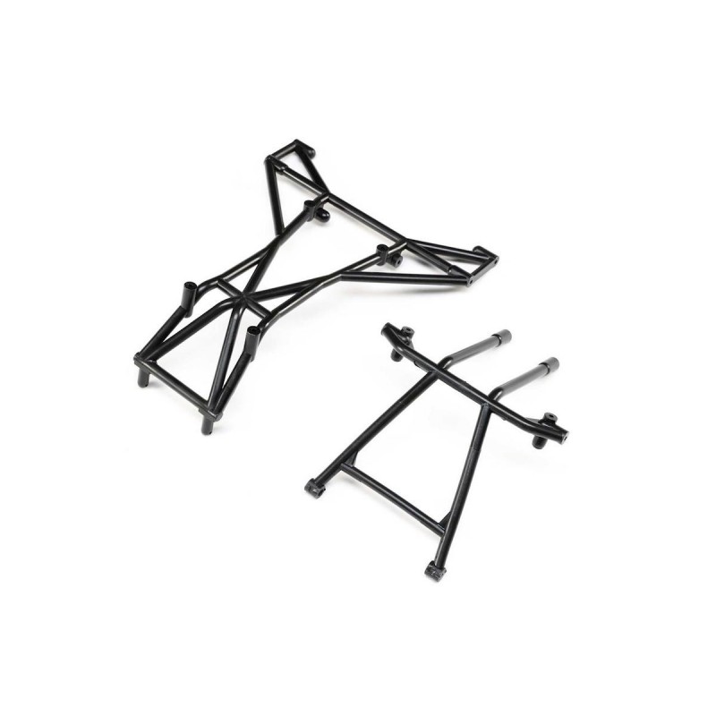 LOS241042 - LOS241042 - Top and Upper Cage Bars, Black: LMT Losi Losi