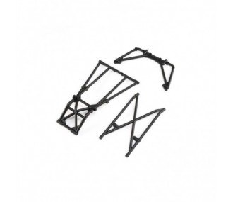 LOS241044 - LOS241044 - Rear Cage and Hoop Bars, Black: LMT Losi