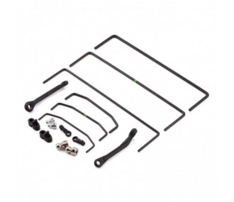 LOS254068 - LOS254068 - Front & Rear Sway Bar Set (3): SBR 2.0 Losi Losi