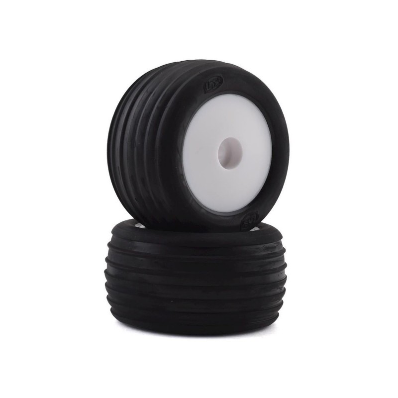 LOS41014 - LOS41014 - Directional Tires, FR, Mntd, Wht (2): Mini-T 2.0 Losi Losi