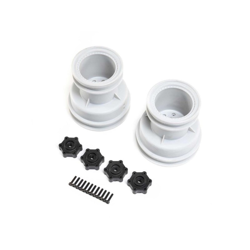 LOS43033 - LOS43033 - MT Wheel, Silber (2): LMT Losi Losi