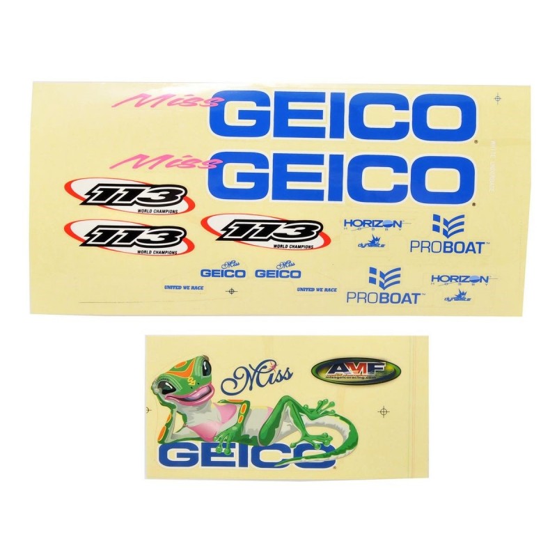 PRB0304 - Miss GEICO 17 - Autocollants PROBOAT PROBOAT