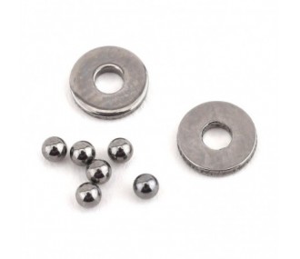 TLR232087 - Tungesten Carbide Thrust Balls & Washers: 22 TLR