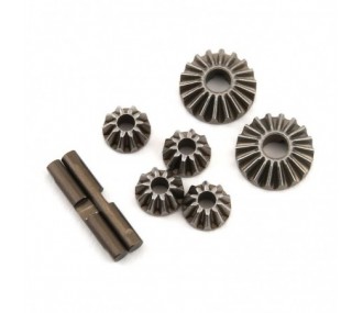 TLR232129 - Diff Gear & Cross Pin Set, Metall: 22X-4 TLR