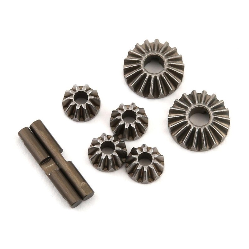 TLR232129 - Diff Gear & Cross Pin Set, Metall: 22X-4 TLR