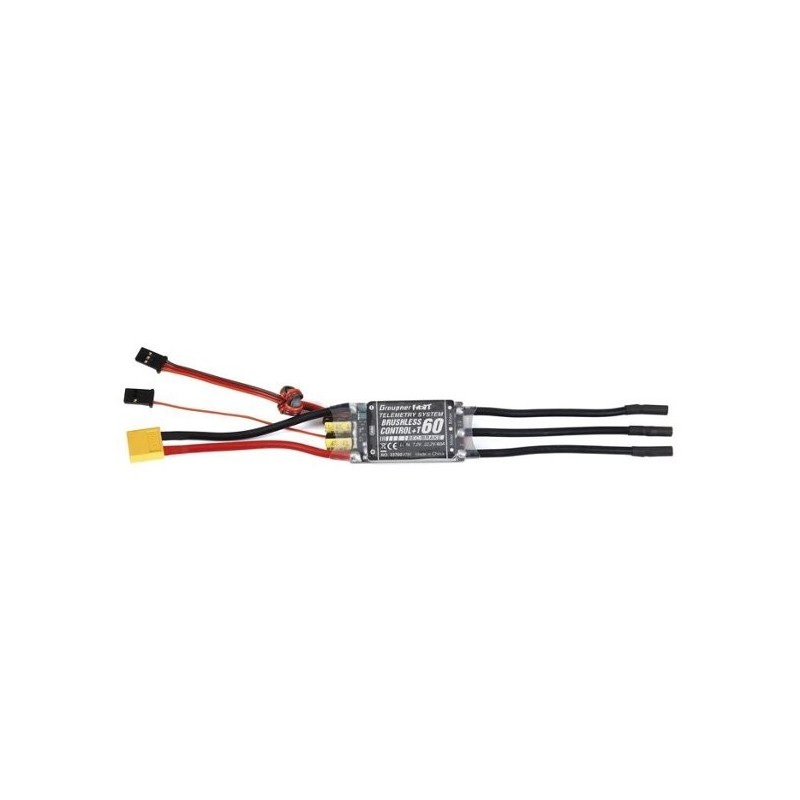 Brushless Controller 60A + Telemetrie BEC 5.0 - 8.0V Graupner