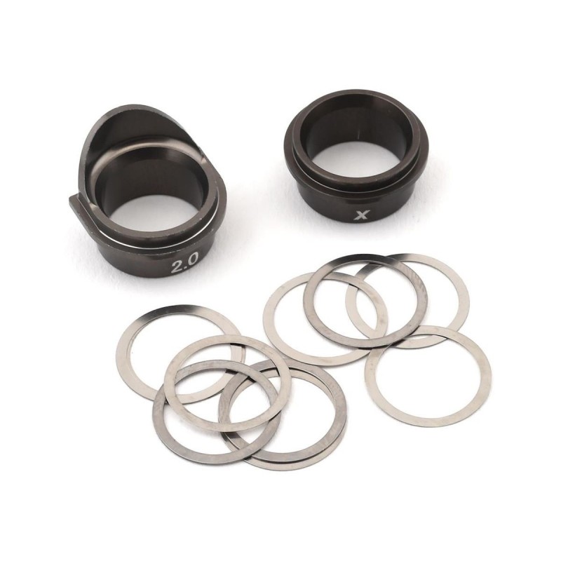 TLR242026 - Rear Gearbox Bearing Inserts, Aluminum: 8X TLR